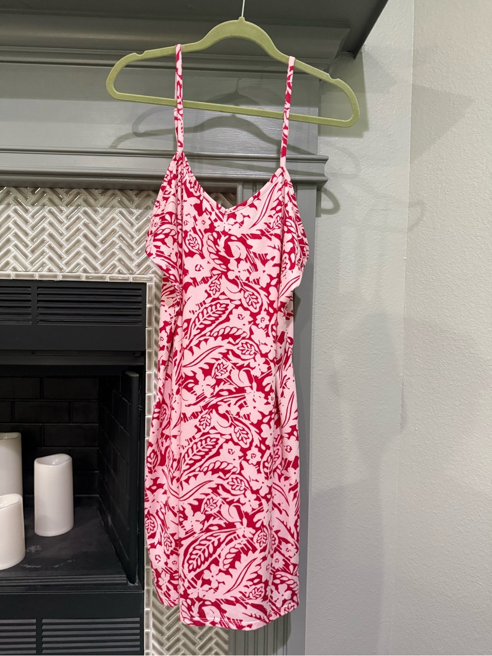 C. Wonder Pink & White Floral Chemise